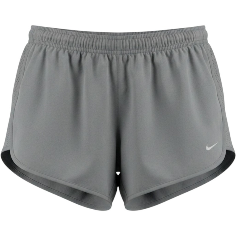 Nike Dri-FIT Women Gray Heather Running Shorts XXL Elastic Waist Mesh Panels